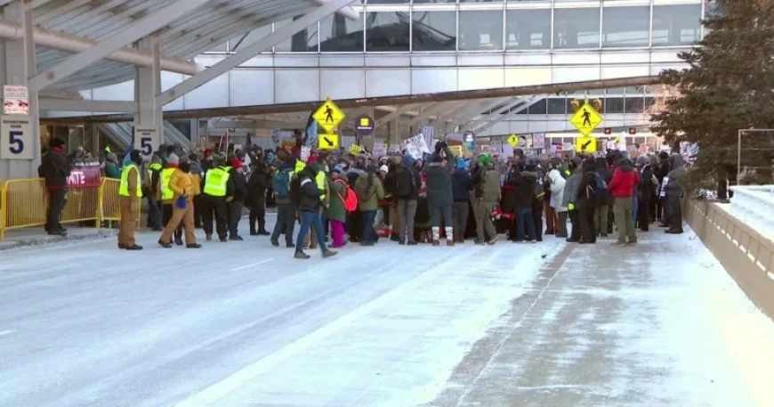 Clergy Arrested at MSP During Minneapolis ICE Protest