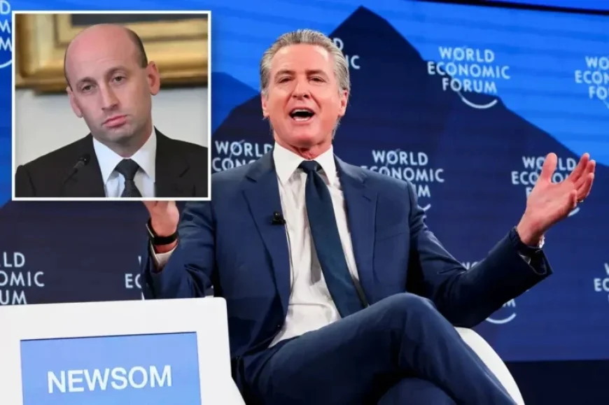 Newsom Criticizes Stephen Miller Using Trump-Style Insults