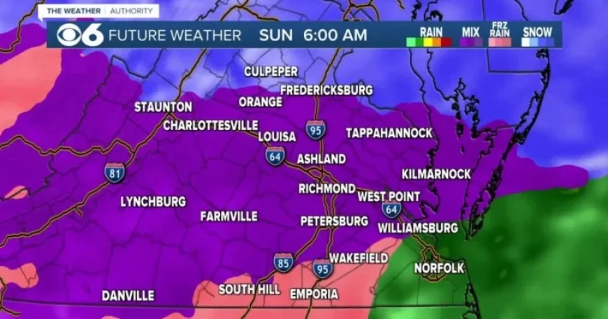 Virginia Winter Ice Storm: Hourly Updates and Forecasts
