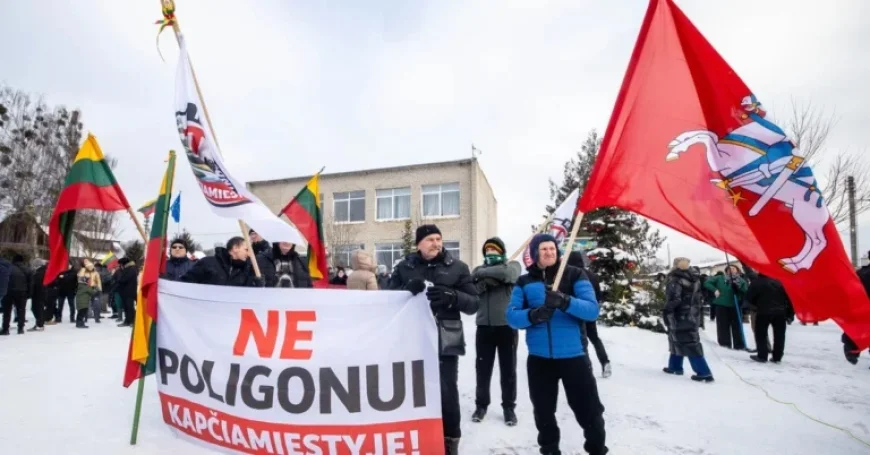 Minister Responds as 1,000 Protesters Oppose Kapčiamiestis Military Base