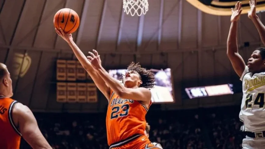 Wagler’s 46 Powers #11 Illinois to 88-82 Victory over #4 Purdue