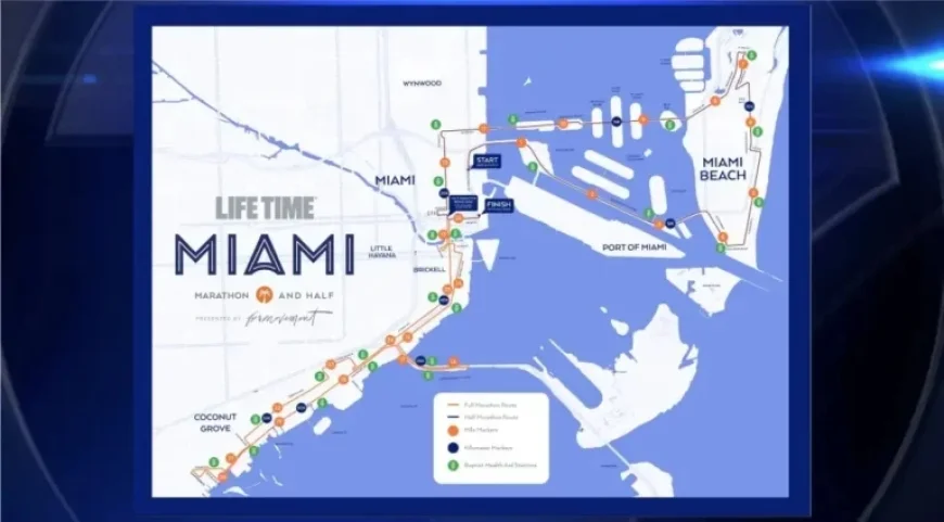 Police Plan Road Closures for 2026 Life Time Miami Marathon