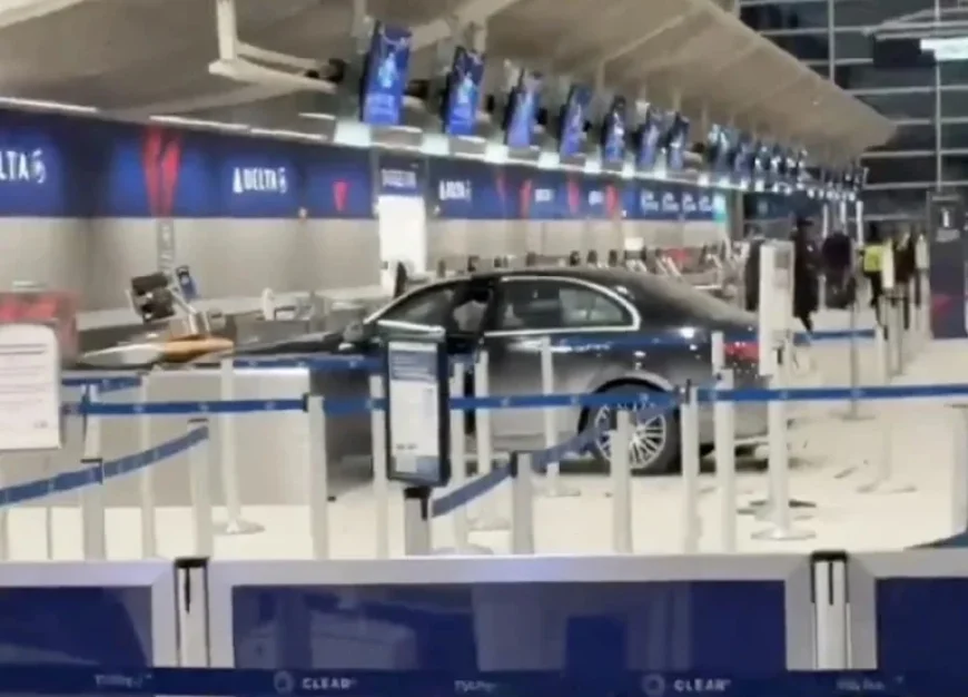 Car Crashes into DTW Terminal, Halts at Delta Check-In Counter