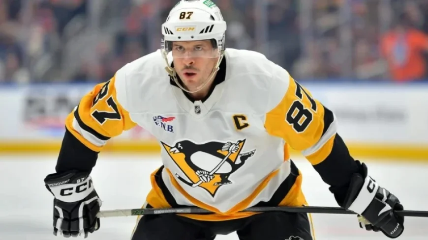 Crosby Leads Penguins Against Canucks Seeking Sweep of 4-Game Road Trip