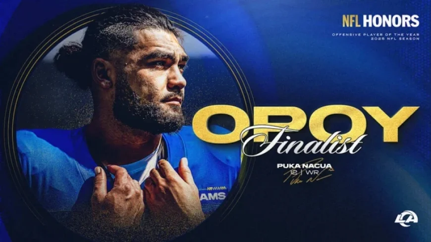 Puka Nacua a Finalist for 2025 AP NFL Offensive Player Award