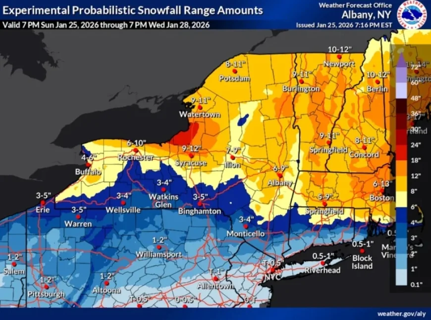 Central NY Faces Additional 4-8 Inches of Snow in Winter Storm Warning