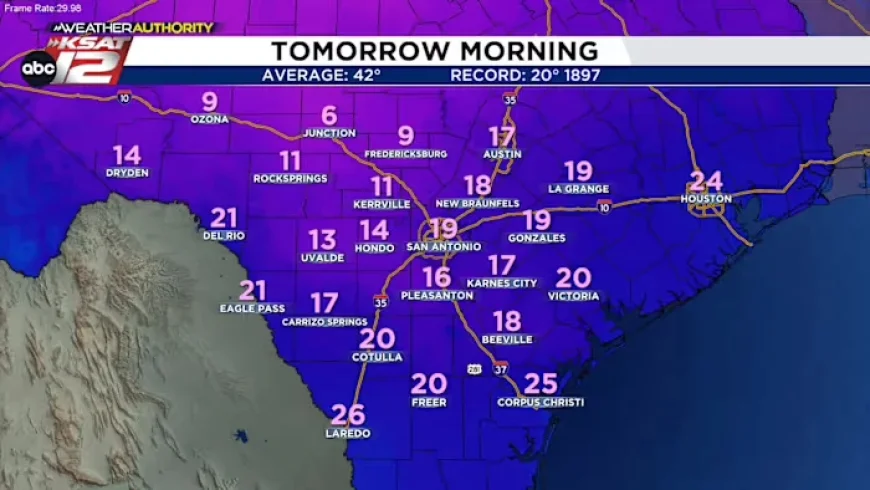 Record Cold Temperatures Persist with Icy Spots