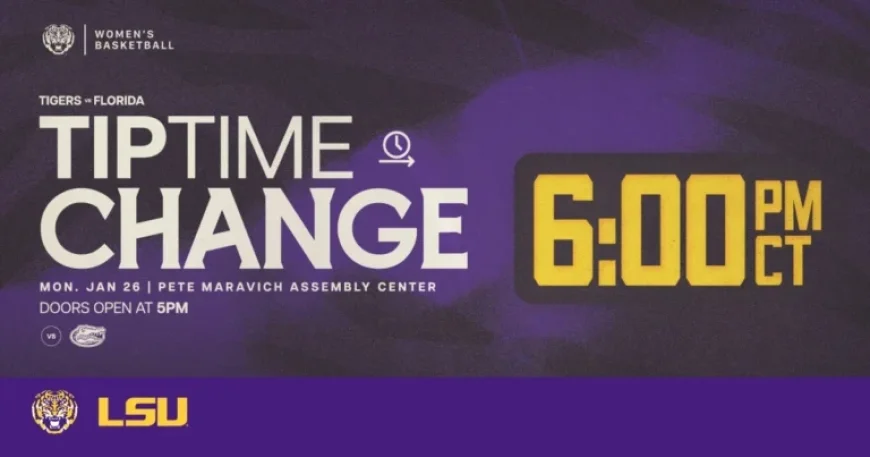 LSU vs. Florida Women’s Basketball Rescheduled to 6 p.m. CT