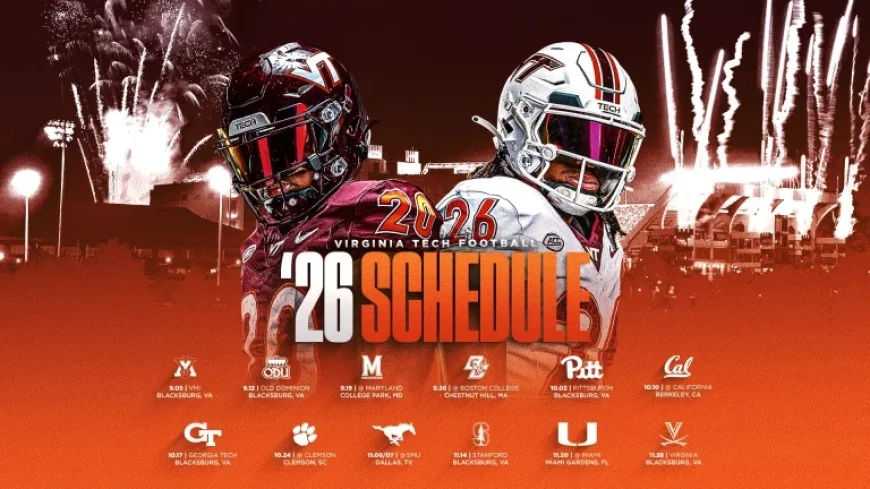 Virginia Tech Reveals 2026 Football Schedule