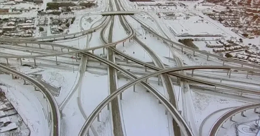 Winter Storm Impacts North Texas Road Conditions on Monday