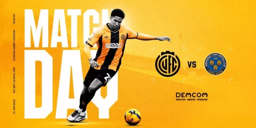 Matchday Preview: U’s Face Shrewsbury at Home