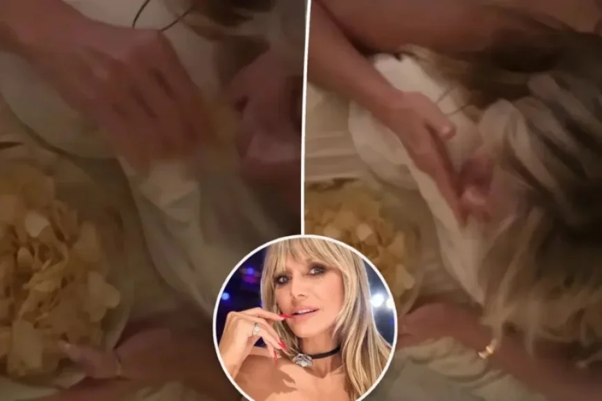 Heidi Klum Enjoys Relaxing Massage While Snacking on Chips