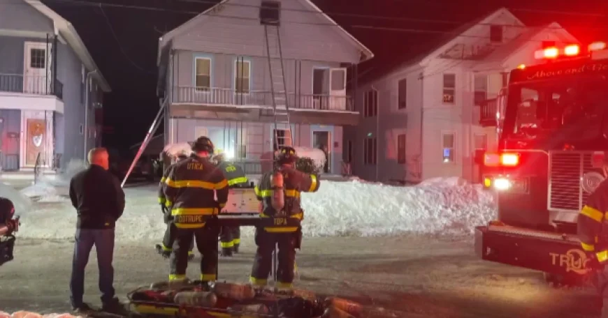 Utica Fire Displaces 8; Red Cross Provides Assistance