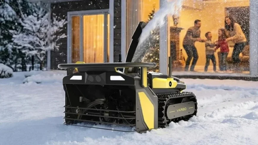 Effortlessly Clear Your Driveway with the Yarbo Snow Blower Robot