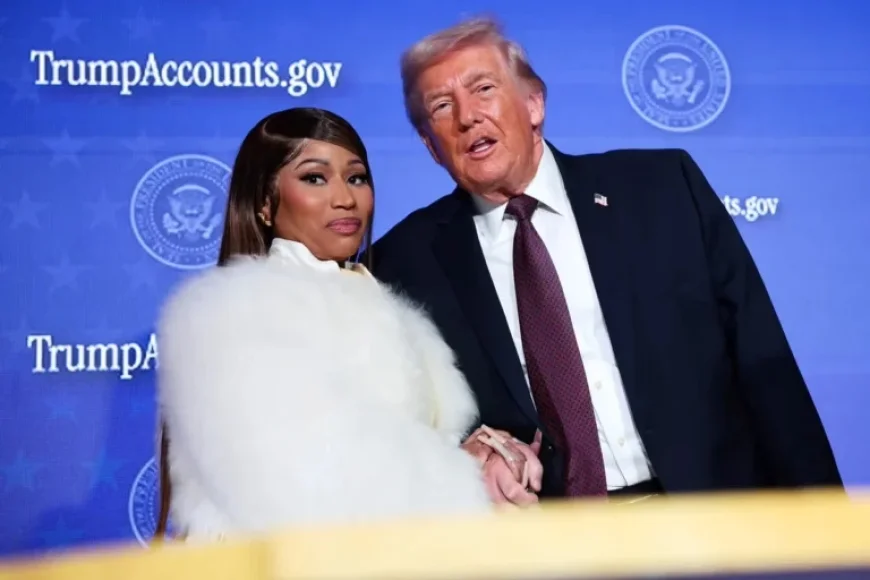 Nicki Minaj and Guest Surprise Audience with Remarks at Trump Speech