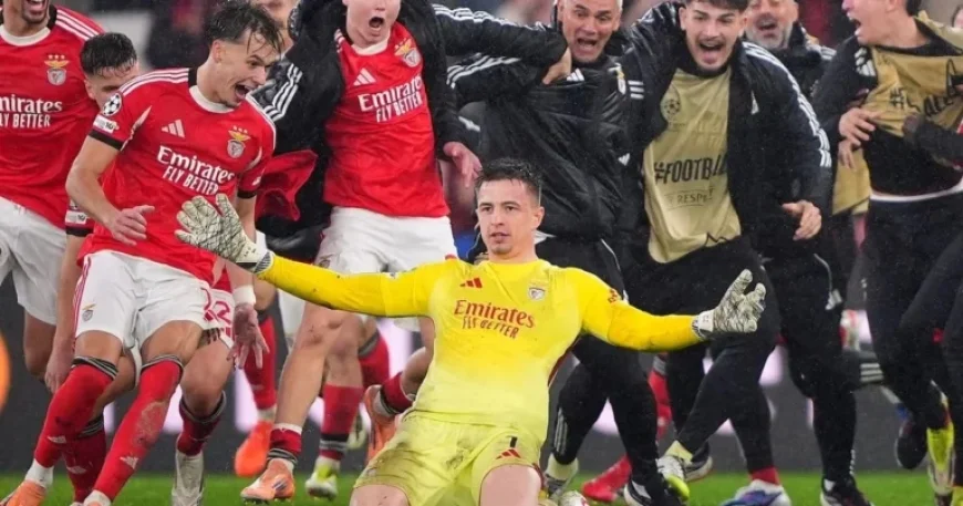 Benfica’s Keeper Trubin Scores Last-Minute Goal Against Real Madrid in Champions League