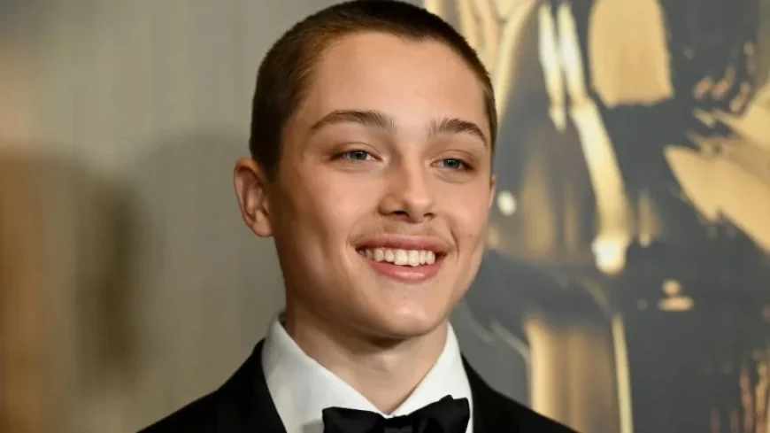 Knox Jolie-Pitt Flaunts Edgy Street Style with Blonde Hair and Cinnamoroll Hoodie