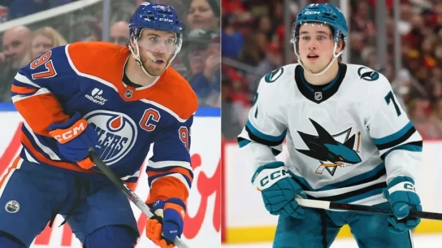 Oilers’ McDavid Praises Celebrini Before Sharks Showdown
