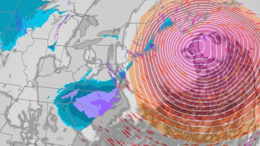 Nor’easter to Slam Carolinas, Virginia, and Coastal New England with Heavy Snow