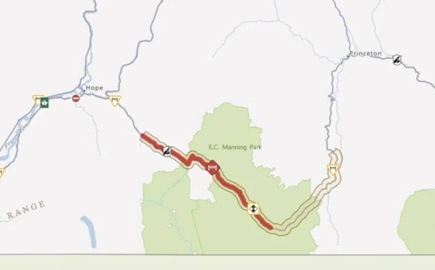 Major Delays on Hope-Princeton Route Due to Road Maintenance: DriveBC
