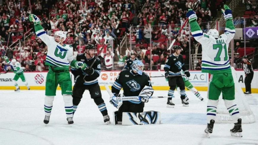 Hurricanes Shock Mammoth on Whalers Night