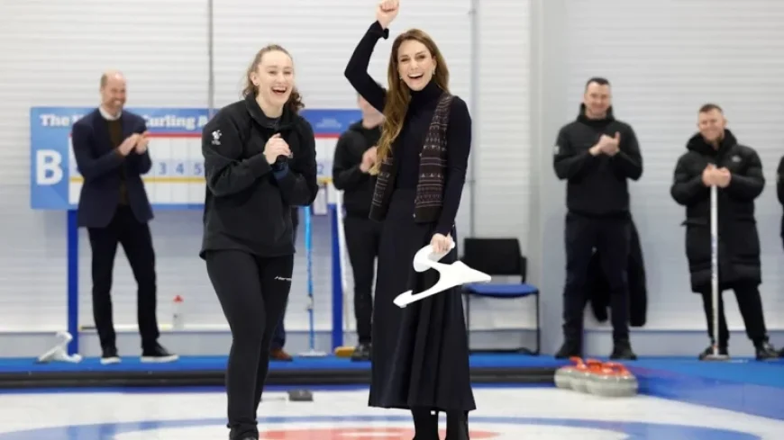 Prince William and Princess Kate Learn Curling from Team GB Stars