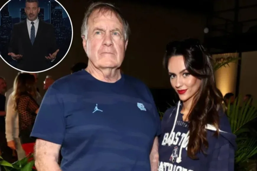 Jimmy Kimmel Ridicules Bill Belichick, Jordon Hudson Over Hall of Fame Snub