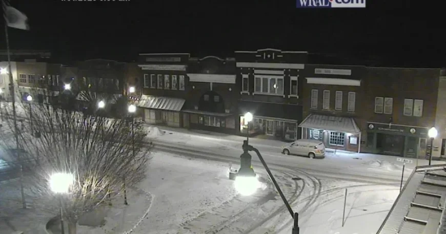 Snow Blankets North Carolina: Flurries Hit Roxboro and Kerr Lake