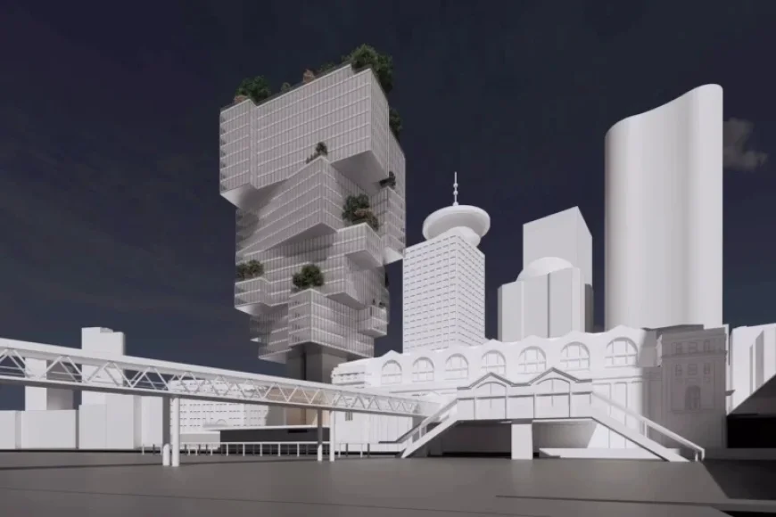 Tree-Inspired Tower Revives Waterfront Station Project