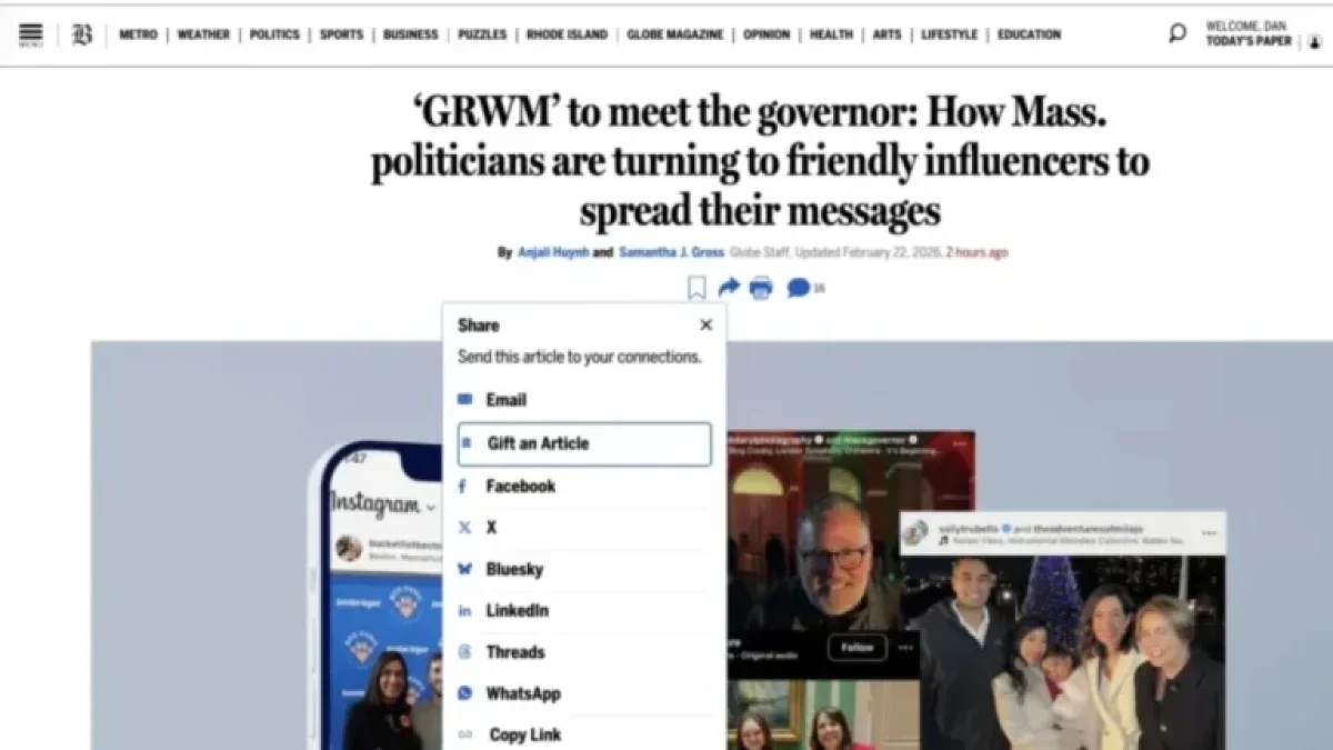 Boston Globe Launches Feature to Boost Social Media Sharing