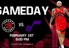 Jazz vs Raptors Showdown on February 1