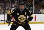 Bruins Defenseman Exits Ice After Elbow to Head Incident