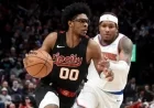 Blazers’ Scoot Henderson Debuts This Season Against Grizzlies