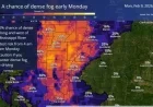 Dense Fog to Envelop Mississippi River Region Early Monday