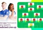 Premier League Matchweek 26: Predicted Line-Ups Revealed