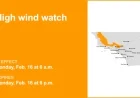 High Wind Alert for 5 Freeway North of LA on Monday