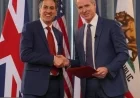 Newsom Signs Clean Energy Pact with UK in California Agreement