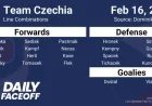 2026 Czechia Olympic Hockey Team Roster and Line Combinations