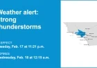 Weather Alert: Strong Thunderstorms to Hit 5 Freeway North of LA Until Wednesday