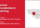 Damaging Winds and Thunderstorms Threaten Los Angeles County Wednesday
