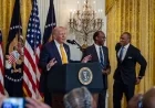 Black Supporters Highlight Minority Gains at Trump White House Ceremony