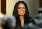 Salma Hayek Showcases Gray Roots at Event with Claudia Sheinbaum