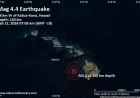 Magnitude 4.4 Earthquake Strikes 46 Miles West of Kailua-Kona, Hawaii