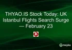 THYAO.IS Stock Rises as UK-Istanbul Flight Searches Soar on Feb 23