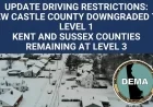 New Castle County Eases Driving Restrictions, Kent and Sussex Stay at Level 3