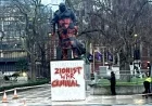 Churchill Statue in Parliament Square Vandalized with ‘Zionist War Criminal’