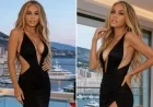 Carmen Electra Stuns in Black Gown on Romantic Riviera Getaway