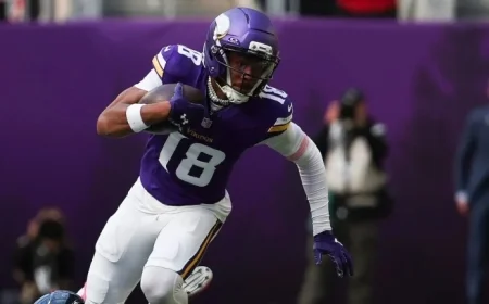 Justin Jefferson Credits New Bills HC Joe Brady for First-Round Success