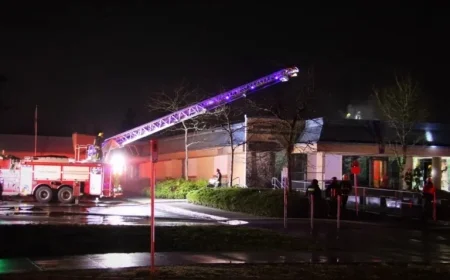 Woodland Park Elementary Engulfed in Fire