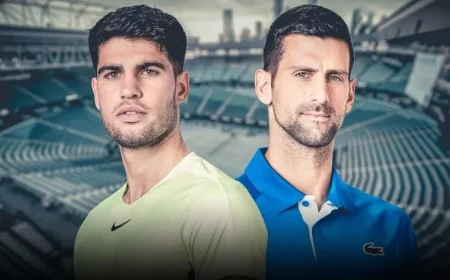Djokovic and Alcaraz Battle for History in Australian Open Final, Melbourne